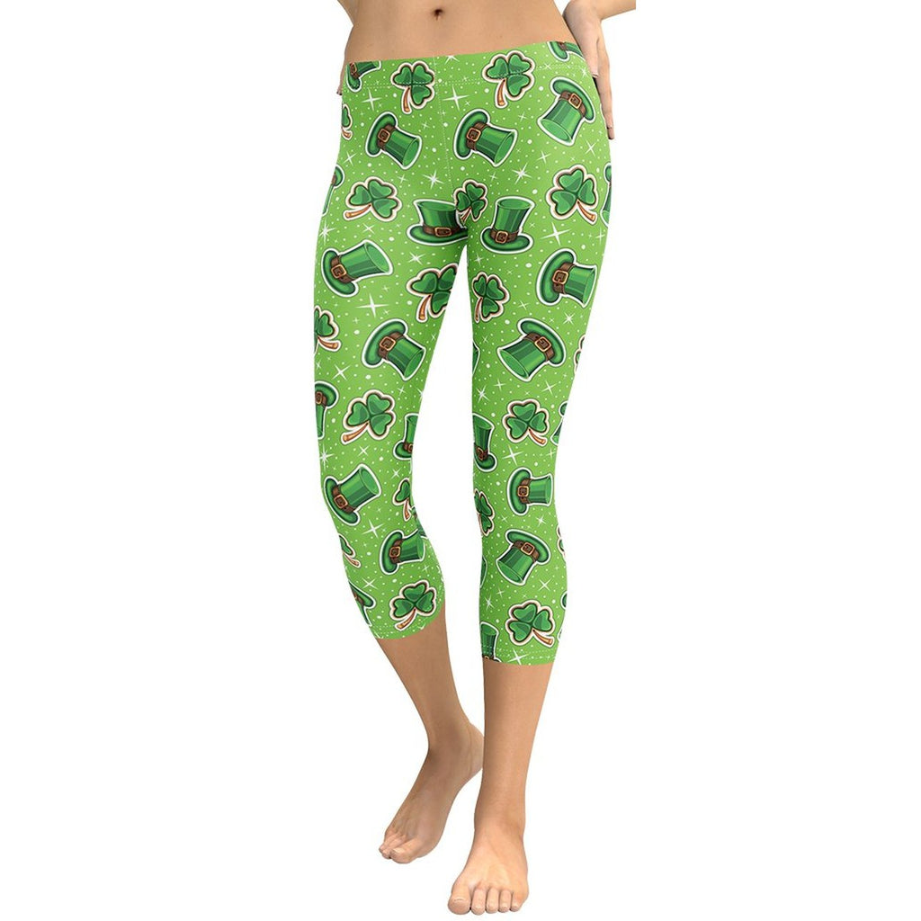St. Patrick Day Pattern Capris