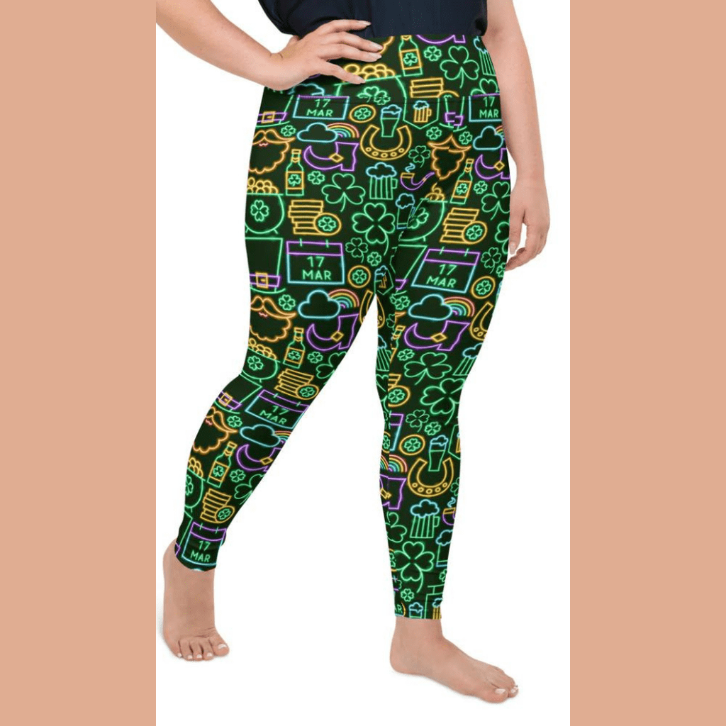 St. Patrick's Celebration Plus Size Leggings