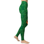 St.Patrick's Ginger Beard Man Yoga Leggings - FiercePulse - Premium Workout Leggings - Yoga Pants