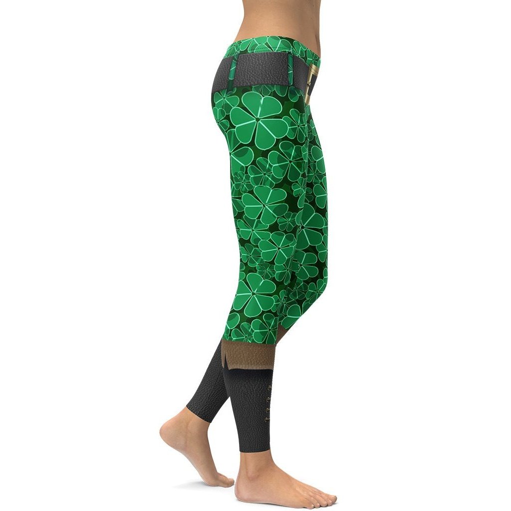 St. Patrick's Outfit Leggings - FiercePulse - Premium Workout Leggings - Yoga Pants