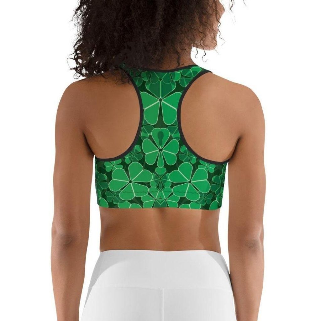 St. Patrick's Outfit Sports Bra