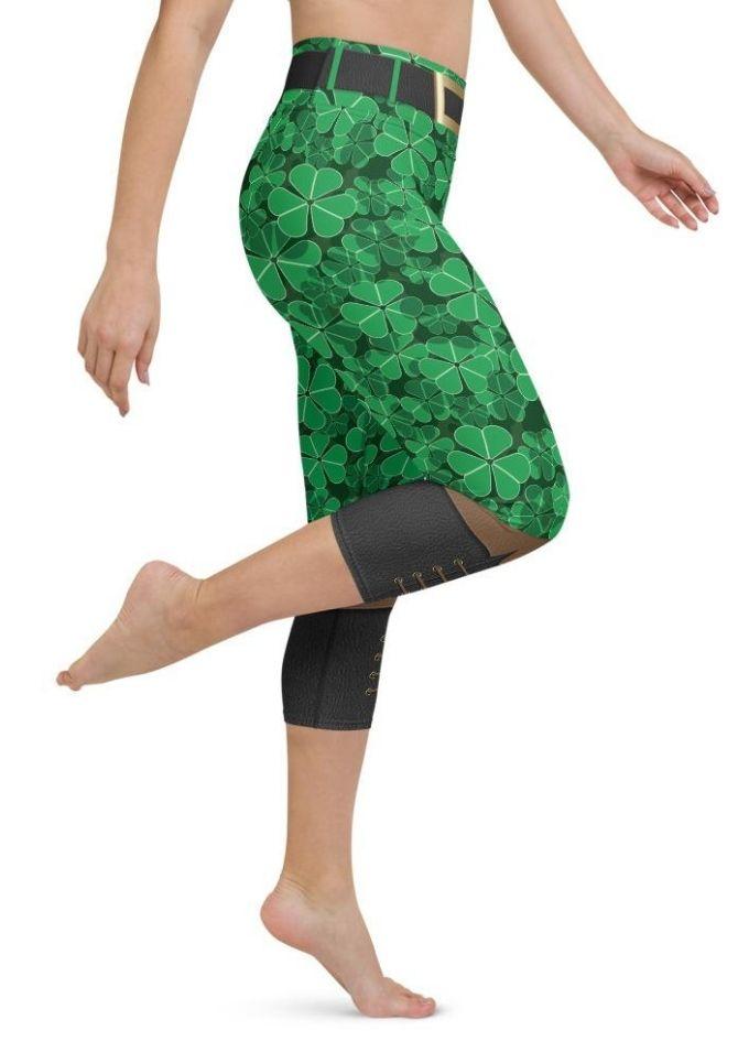 St. Patrick's Outfit Yoga Capris