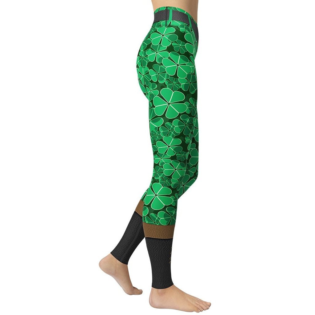 St. Patrick's Outfit Yoga Leggings - FiercePulse - Premium Workout Leggings - Yoga Pants