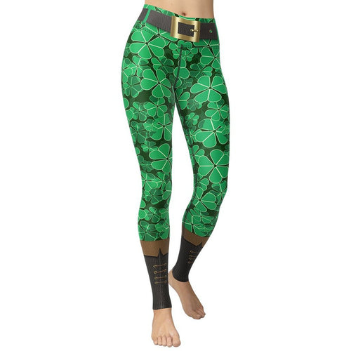 St. Patrick's Outfit Yoga Leggings - FiercePulse - Premium Workout Leggings - Yoga Pants