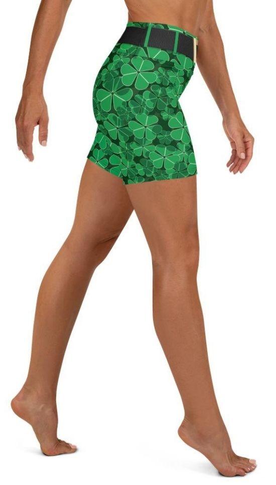 St. Patrick's Outfit Yoga Shorts