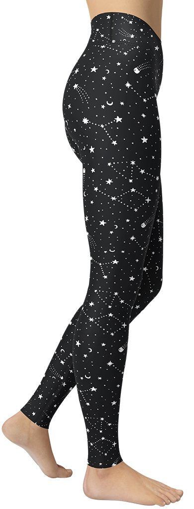 Star Constellations Yoga Leggings