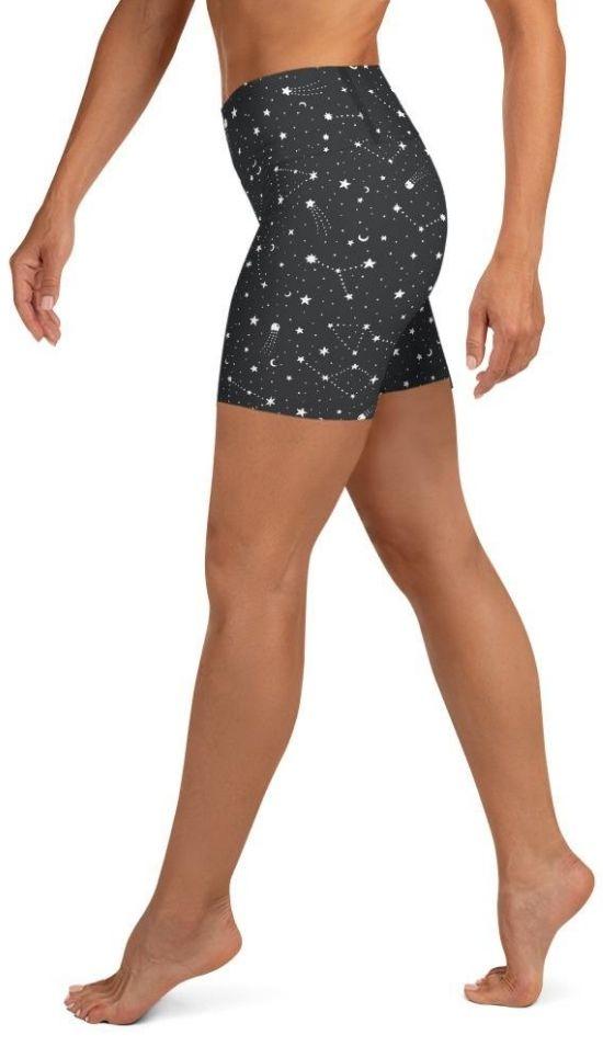 Star Constellations Yoga Shorts