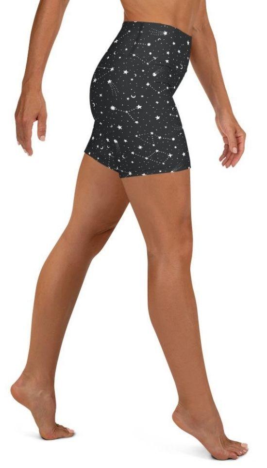 Star Constellations Yoga Shorts