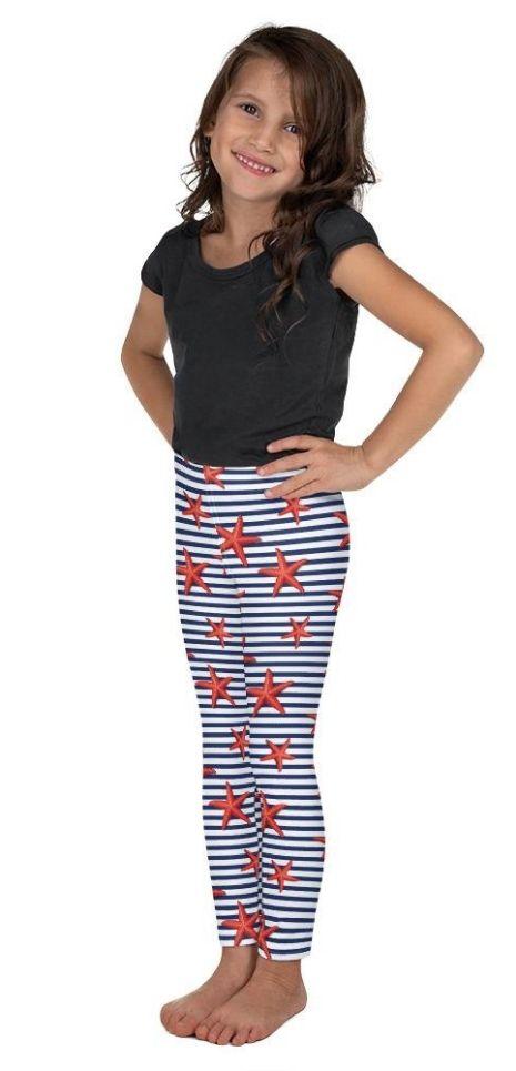 Starfish Stripe Kid's Leggings