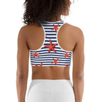 Starfish Stripe Sports Bra