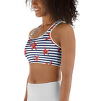 Starfish Stripe Sports Bra