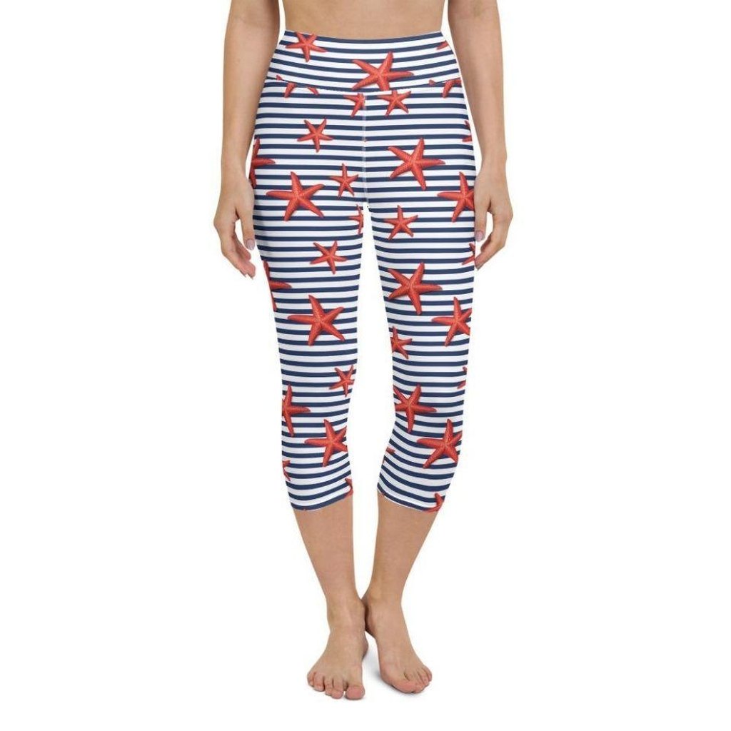 Starfish Stripe Yoga Capris
