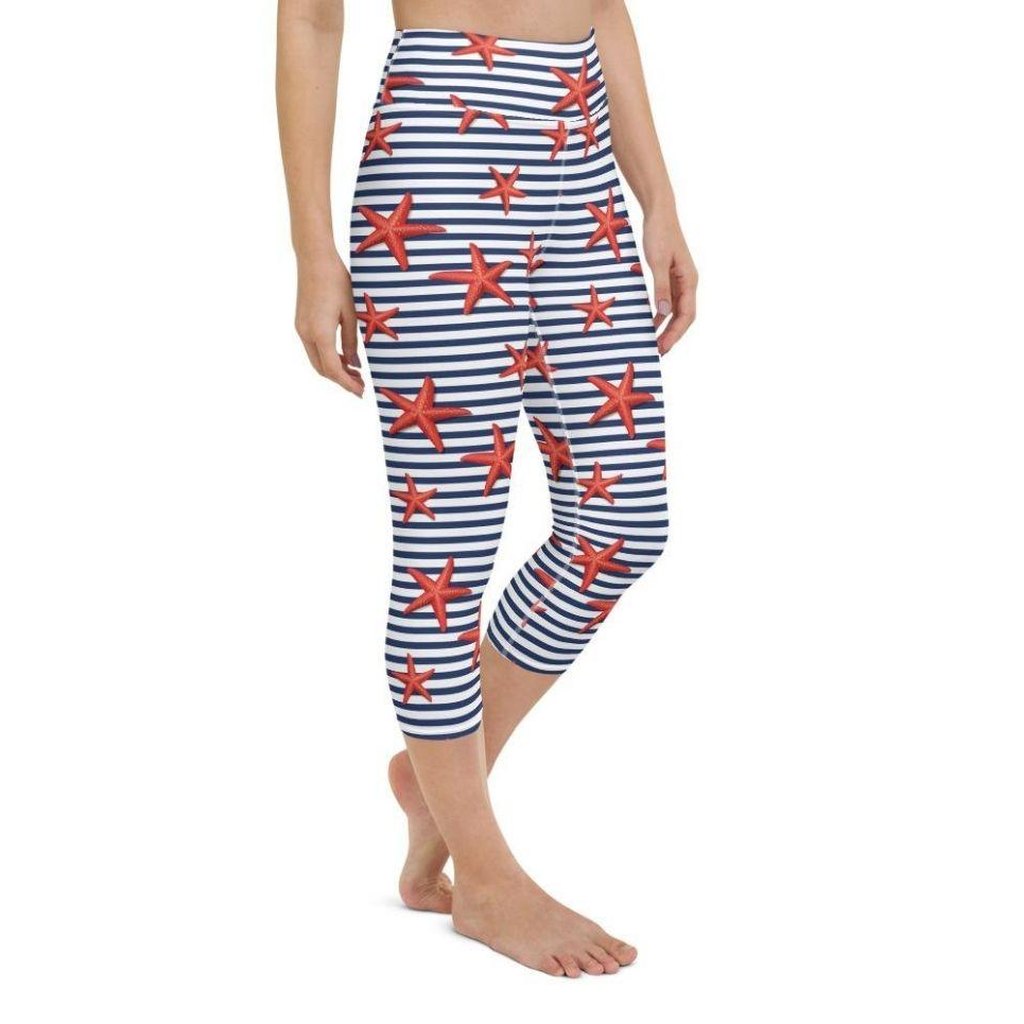 Starfish Stripe Yoga Capris