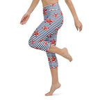 Starfish Stripe Yoga Capris