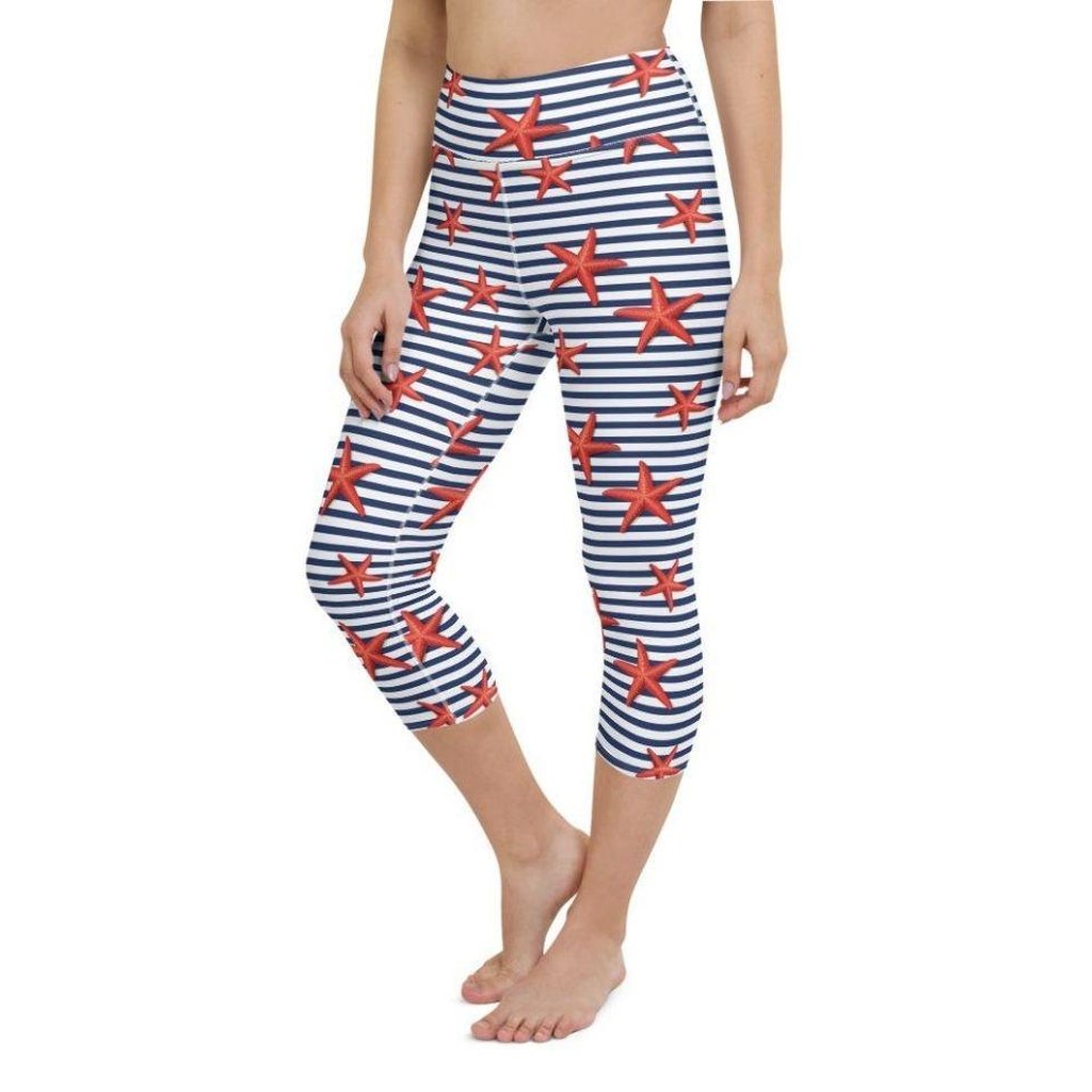 Starfish Stripe Yoga Capris