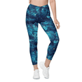 Starry Night Crossover Leggings With Pockets
