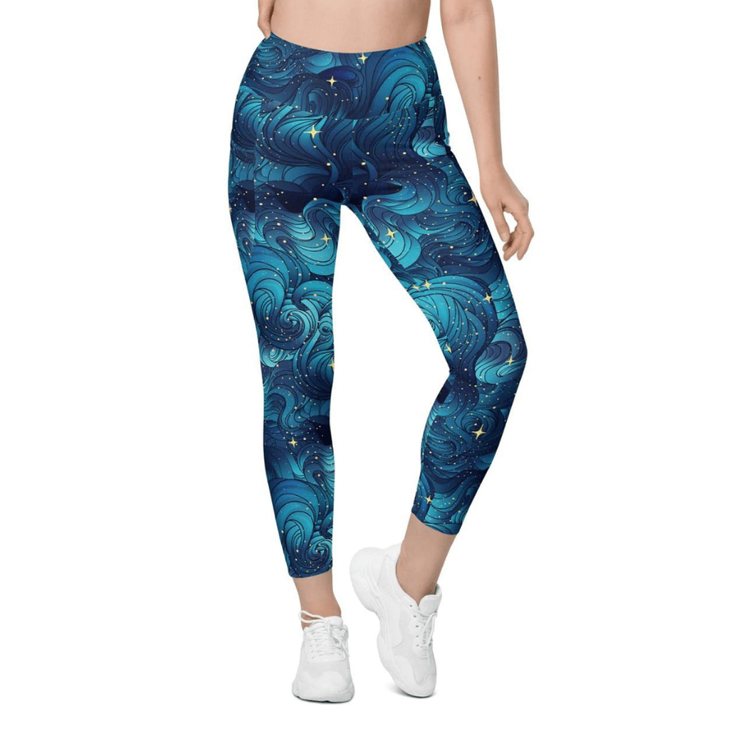 Starry Night Leggings With Pockets