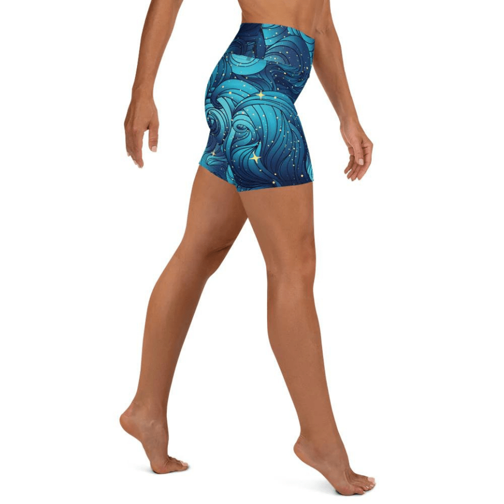 Starry Night Yoga Shorts