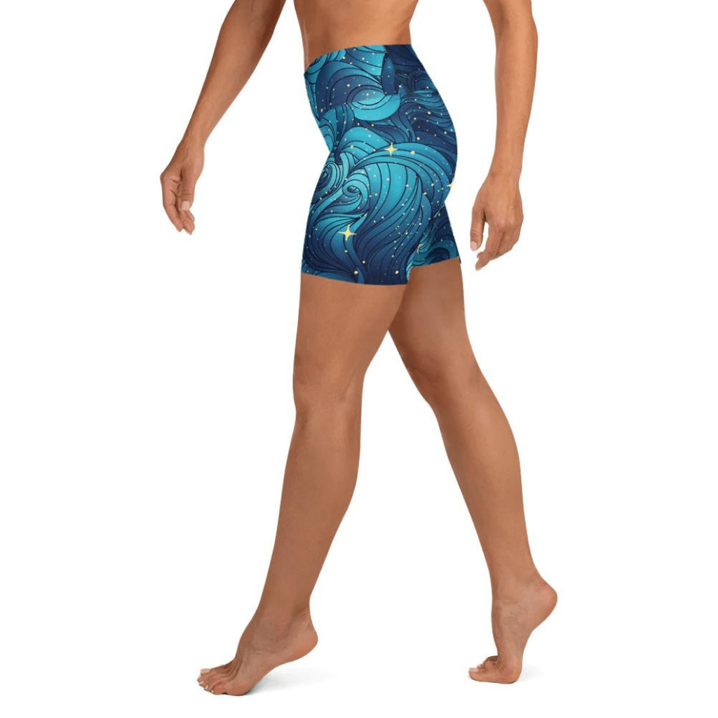 Starry Night Yoga Shorts
