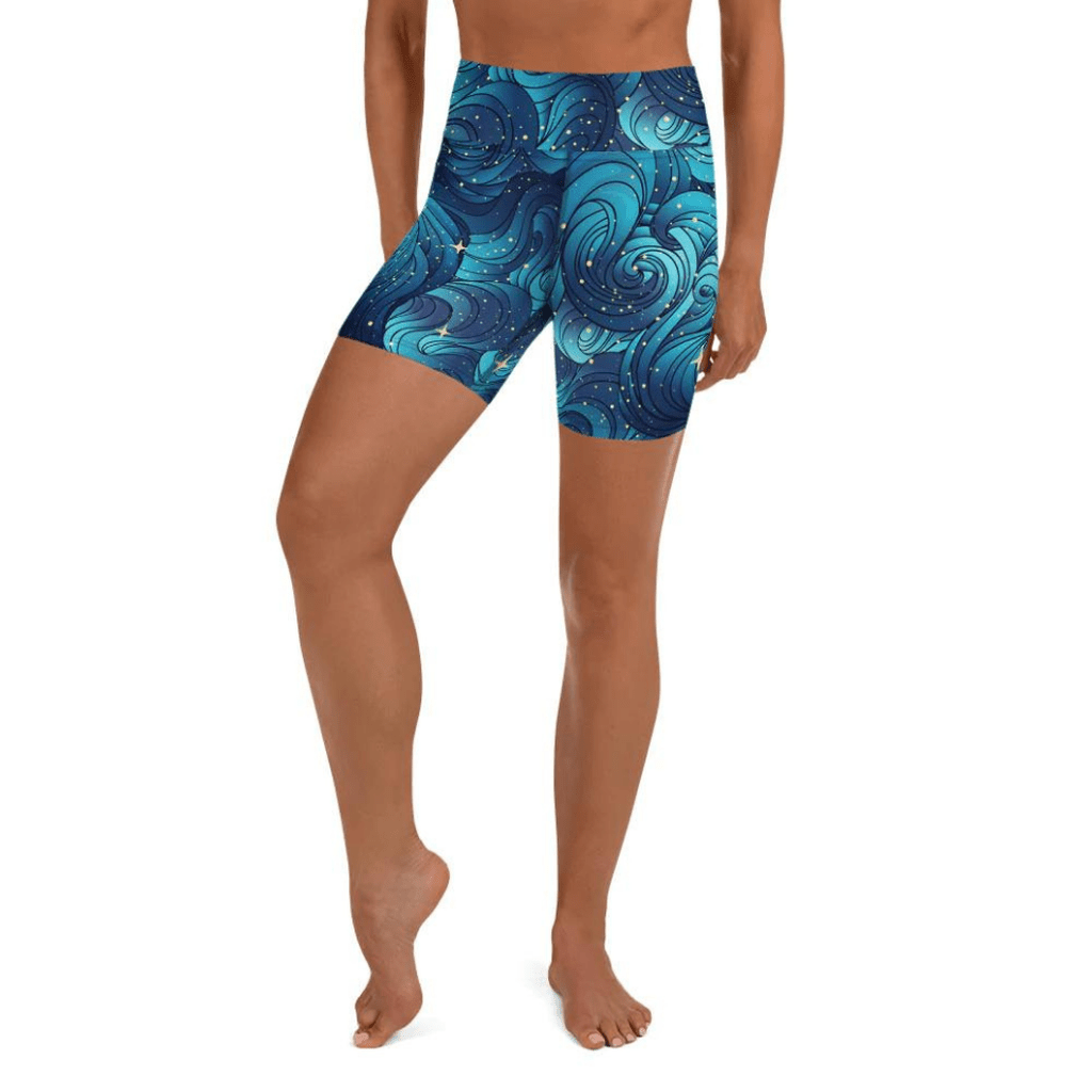 Starry Night Yoga Shorts