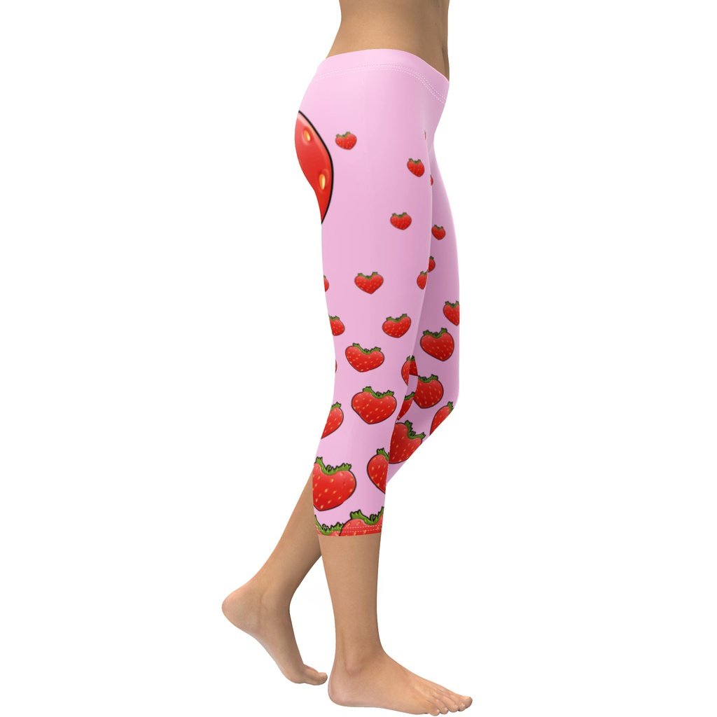 Strawberry Heart Shaped Capris
