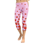 Strawberry Heart Shaped Capris