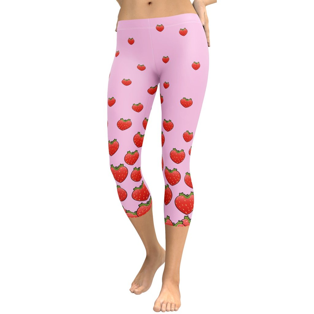 Strawberry Heart Shaped Capris