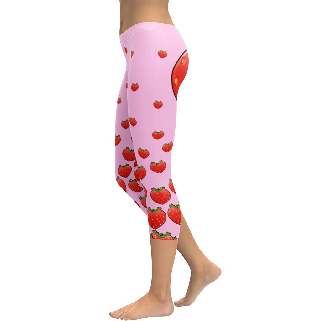 Strawberry Heart Shaped Capris