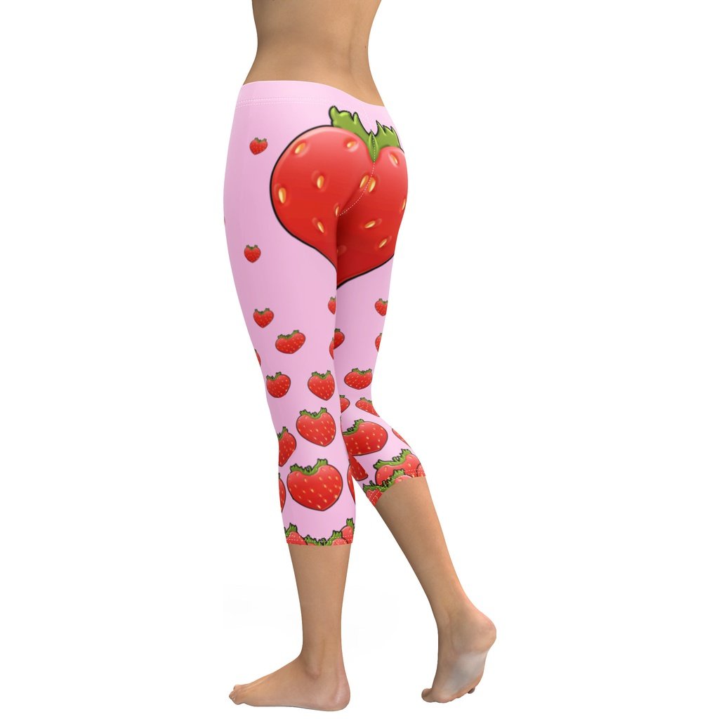 Strawberry Heart Shaped Capris