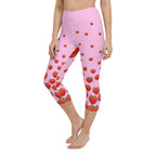Strawberry Heart Shaped Yoga Capris