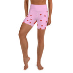 Strawberry Heart Shaped Yoga Shorts