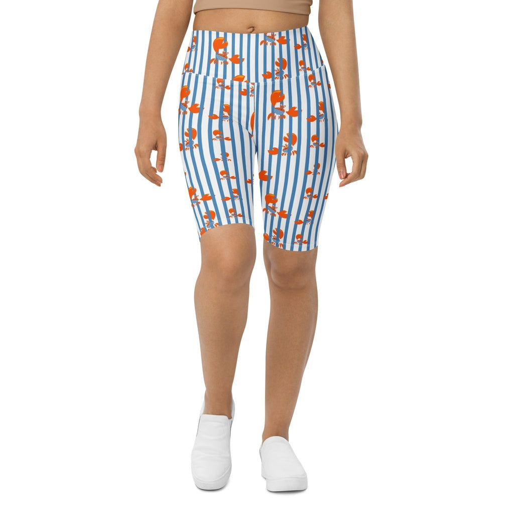 Stripes & Crabs Biker Shorts