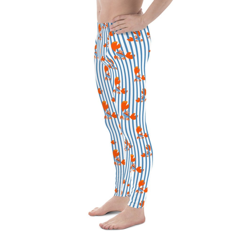 Stripes & Crabs Men's Leggings