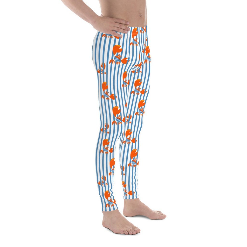 Stripes & Crabs Men's Leggings