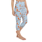 Stripes & Crabs Yoga Capris