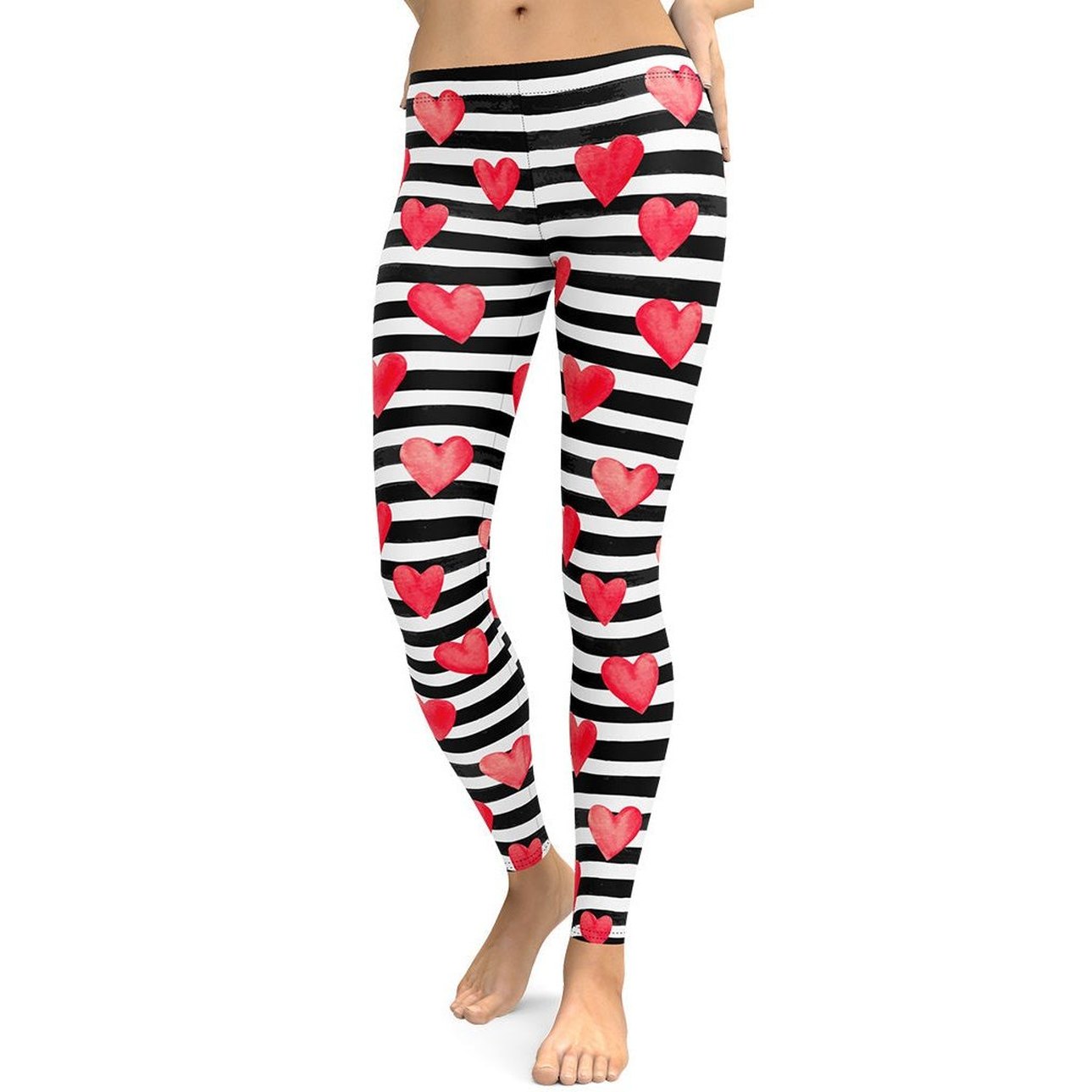 Stripes & Hearts Leggings