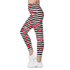 Stripes & Hearts Leggings With Pockets
