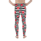 Stripes & Hearts Men's Leggings