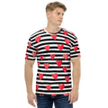 Stripes & Hearts Men's T-shirt