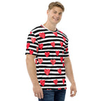 Stripes & Hearts Men's T-shirt