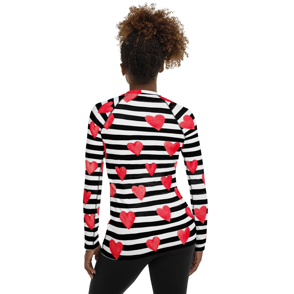 Stripes & Hearts Rash Guard