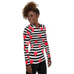 Stripes & Hearts Rash Guard