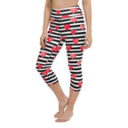 Stripes & Hearts Yoga Capris