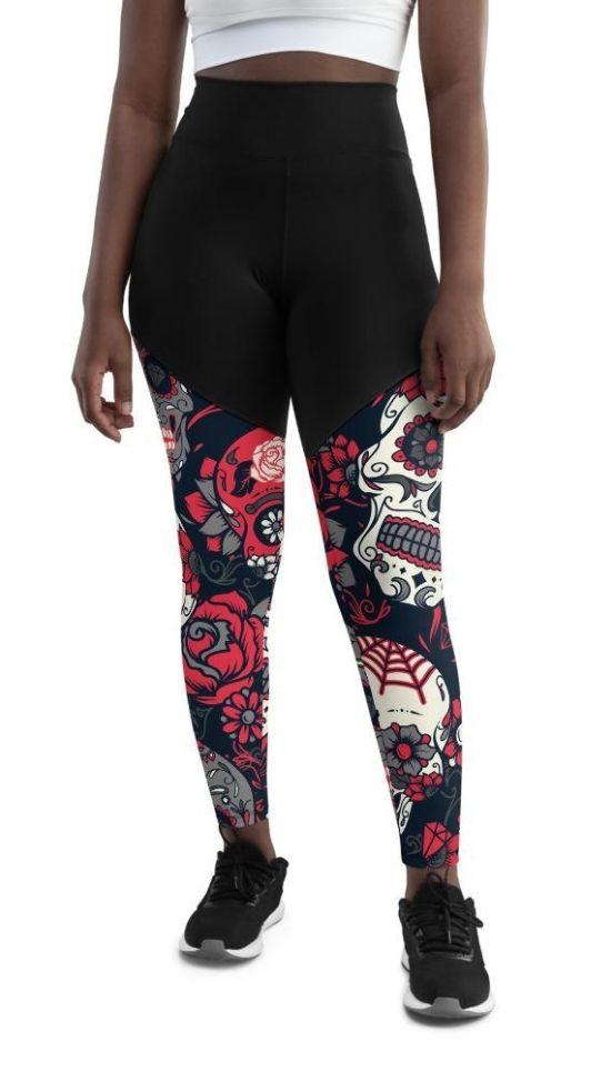 Sugar Skull Compression Leggings