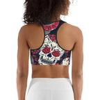 Sugar Skull Sports Bra