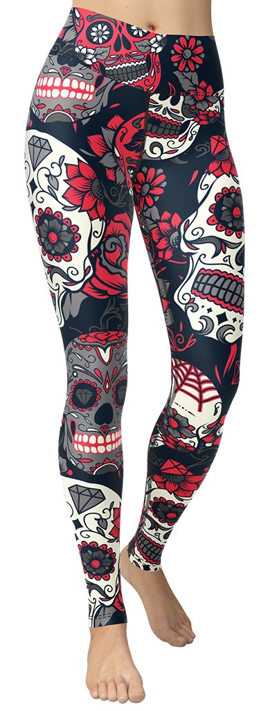 Sugar Skull Yoga Leggings