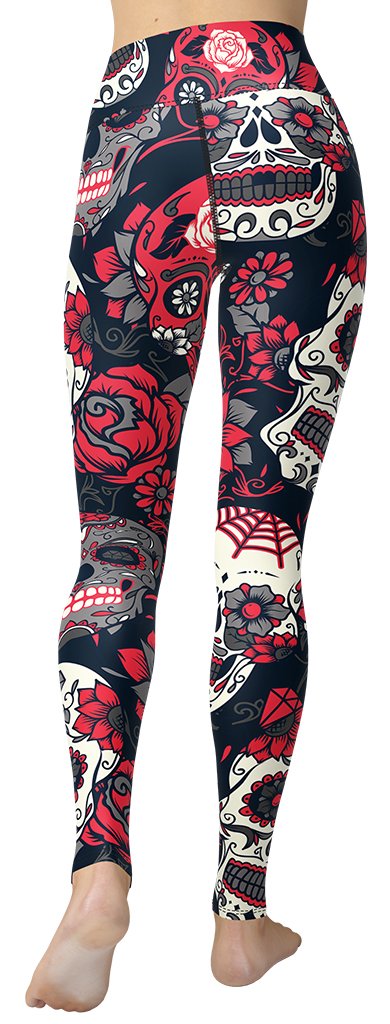 Sugar Skull Yoga Leggings