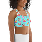 Summer Vibe Christmas Sports Bra