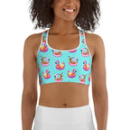 Summer Vibe Christmas Sports Bra