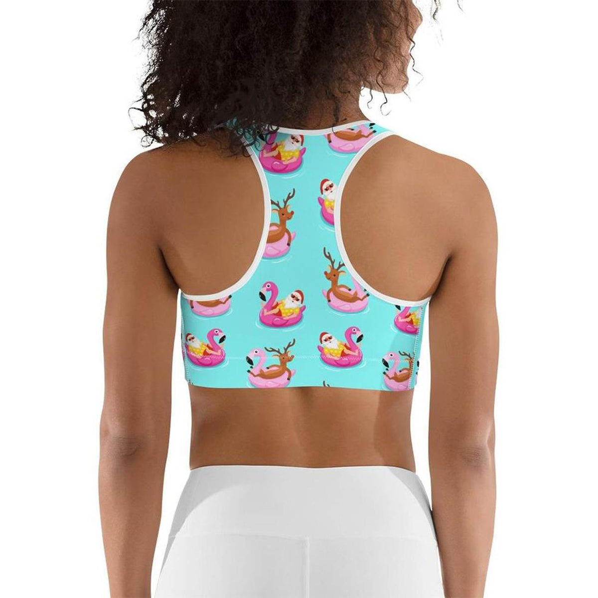 Summer Vibe Christmas Sports Bra